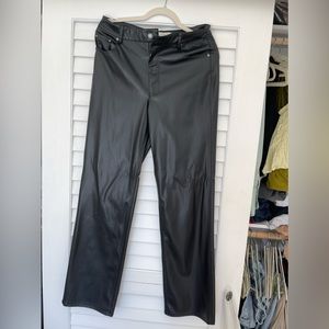 Black Leather Pants